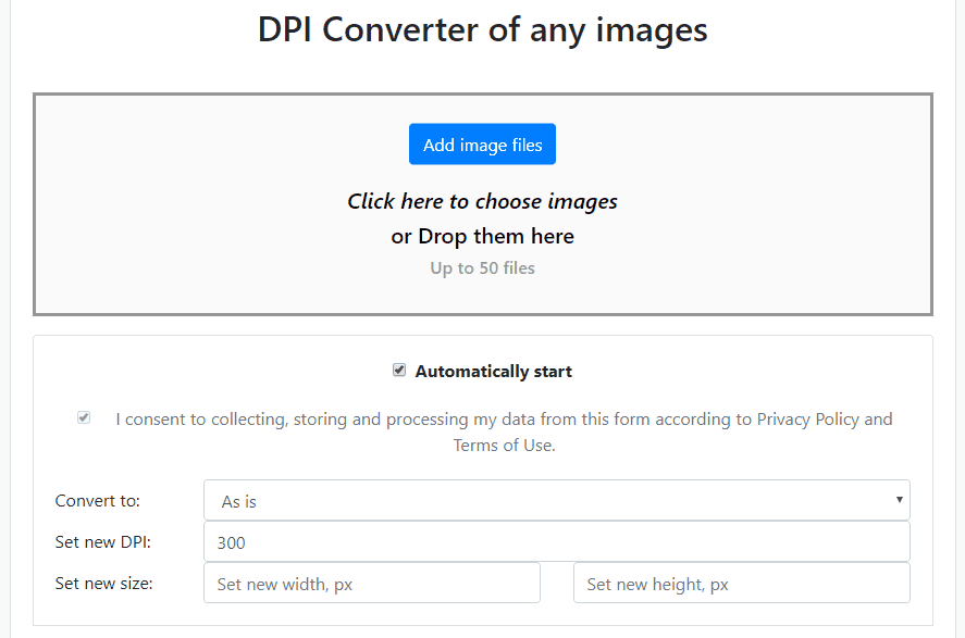 convert picture to size with dpi